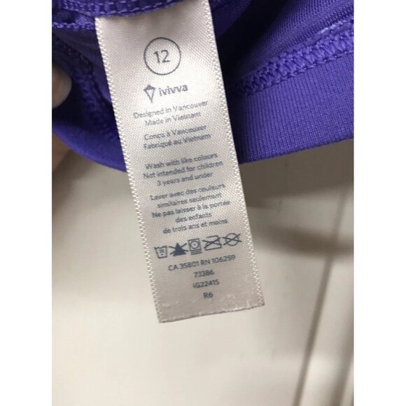 LOT Of 3 Ivivva by Lululemon Sports Bras size 12 Youth Girls; 1 Is Reversible!! - Picture 14 of 15